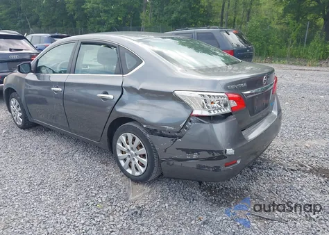 2015 Nissan Sentra S z USA, uszkodzony, nr VIN 3N1AB7APXFY344102